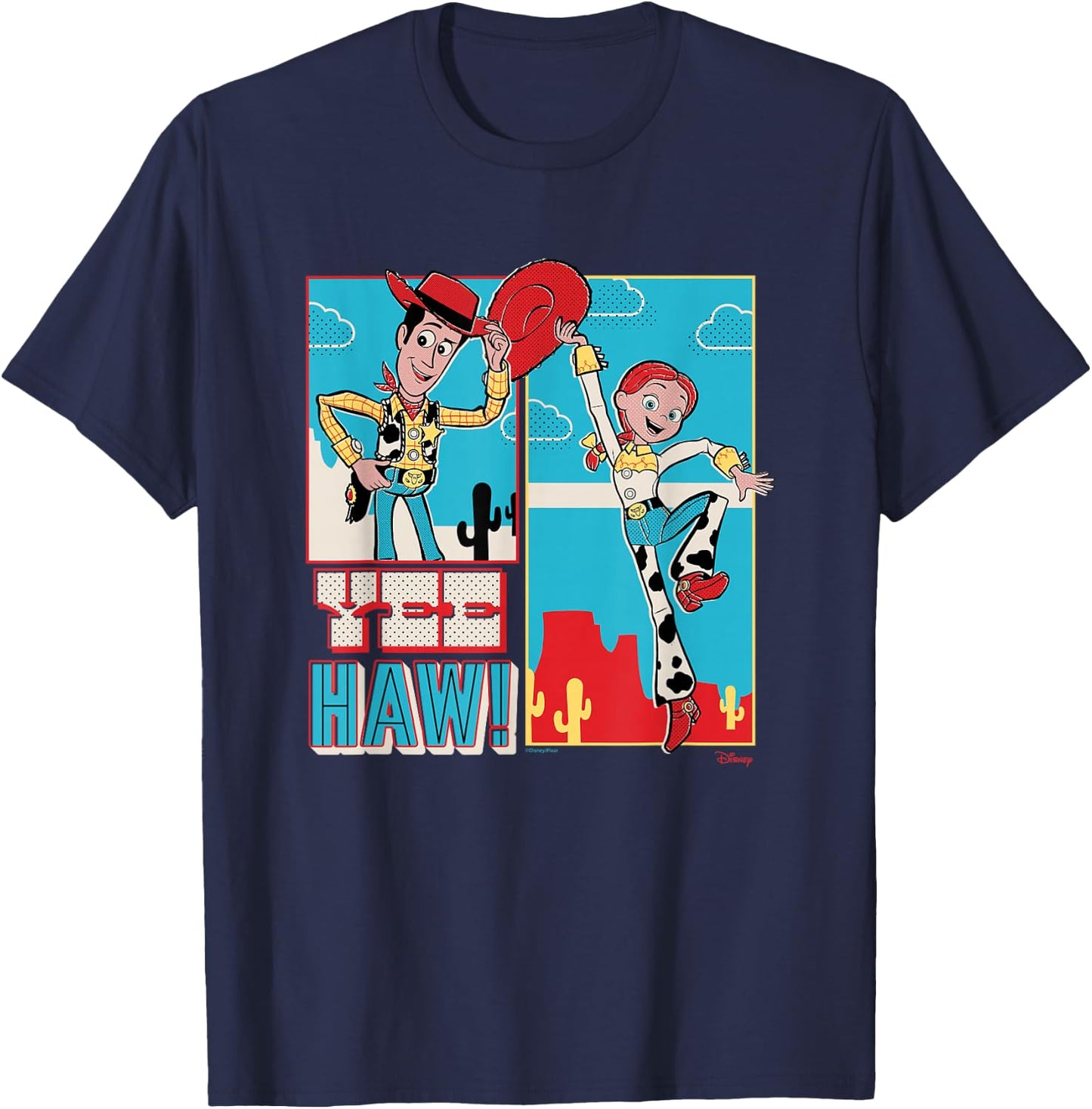 Toy Story - Woody & Jessie T-Shirt - T-Shirt | Navy