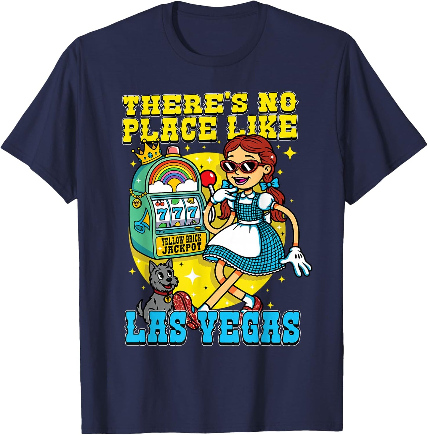 Funny Las Vegas Casino No Place Like Nevada Trip Souvenir T-Shirt - T-Shirt | Navy