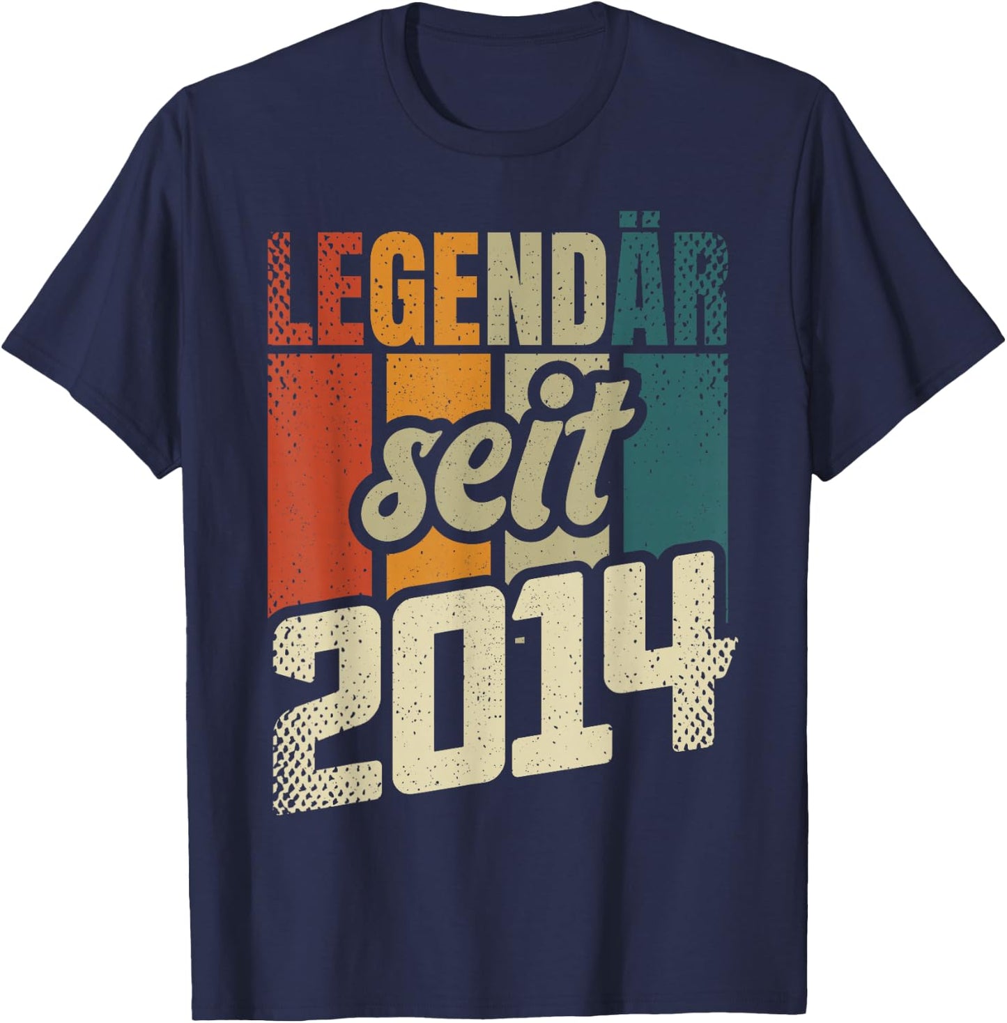10th Birthday Boy Girl 10 Years 2014 Funny Gift , black T-Shirt - T-Shirt | Navy