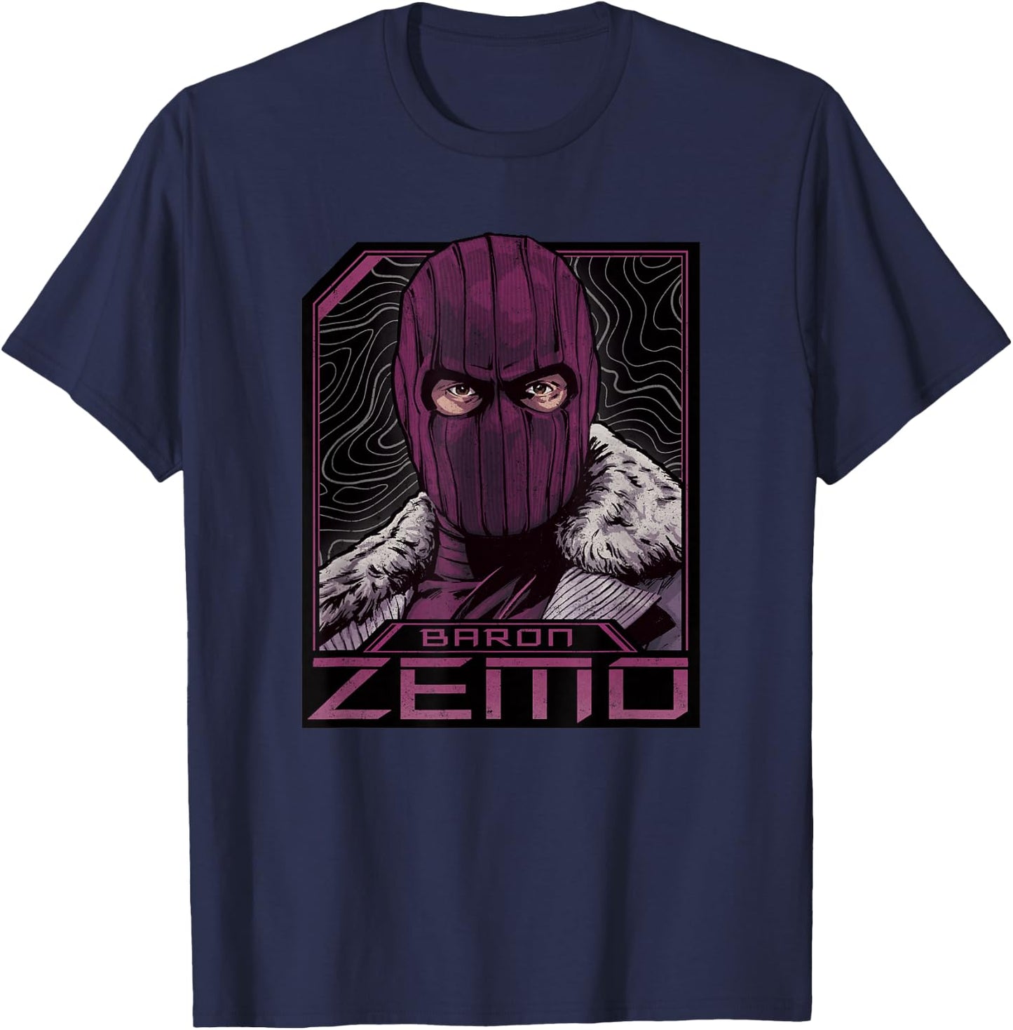 Marvel The Falcon and The Winter Soldier Baron Zemo Masked T-Shirt - T-Shirt | Navy