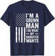 Im A Grown Man I Do What My Daughter Wants Fathers Day Humor T-Shirt - T-Shirt | Navy