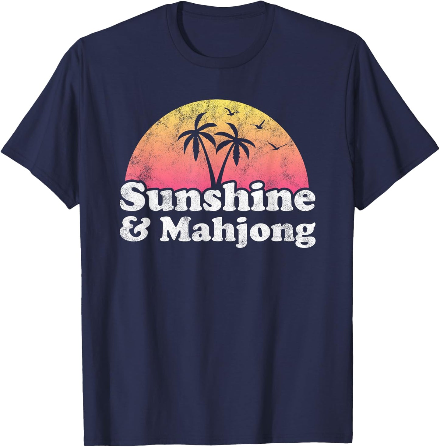 Sunshine and Mahjong T-Shirt - T-Shirt | Navy