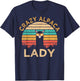 Crazy Alpaca Lady Funny Alpaca Wearing Sunglasses Farmer T-Shirt - T-Shirt | Navy