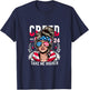 Creed '24 Take Me Higher Kamala Harris Election Messy Bun T-Shirt - T-Shirt | Navy
