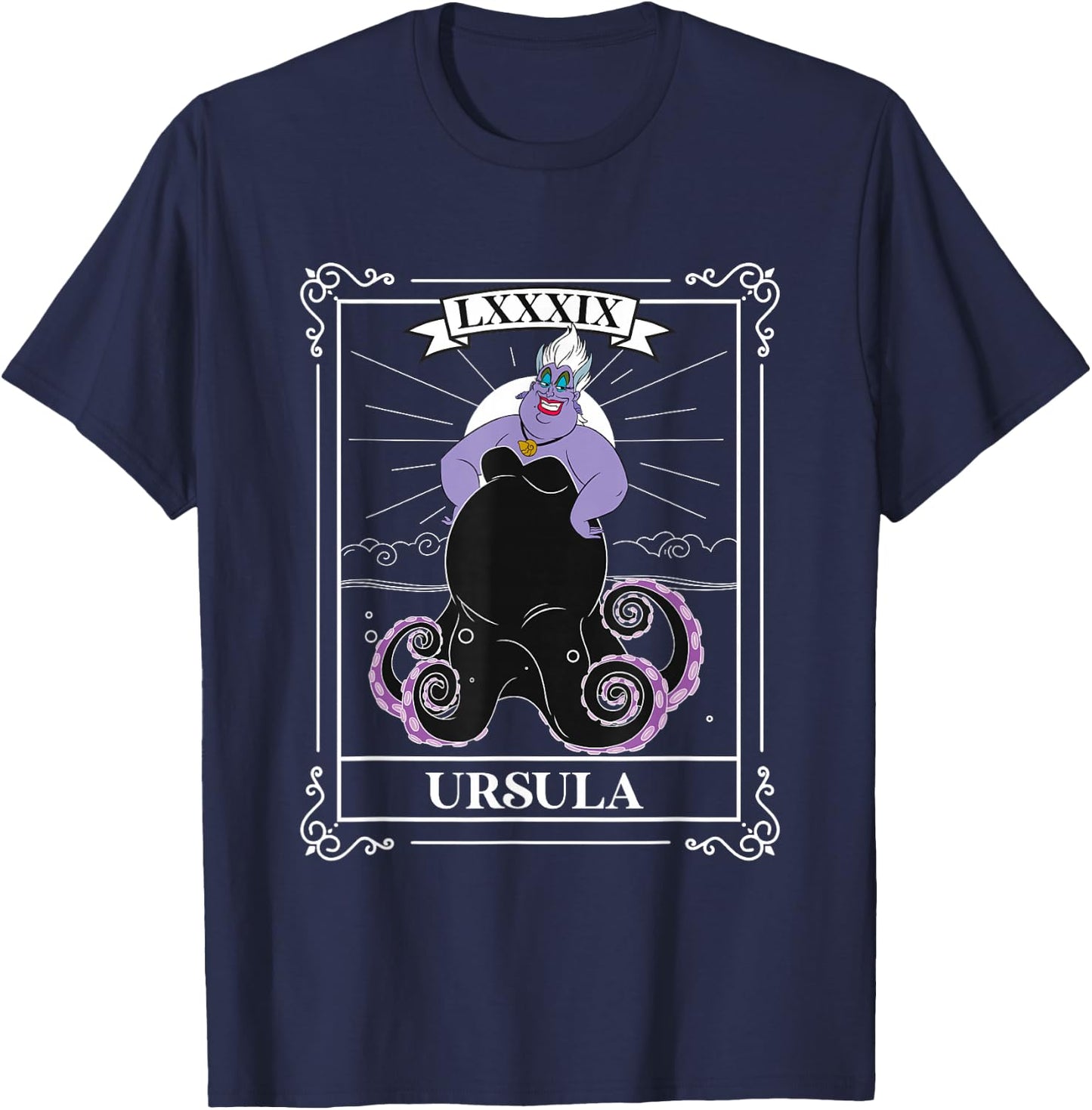 Disney The Little Mermaid LXXXIX Iconic Ursula Chest Frame T-Shirt - T-Shirt | Navy