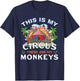 Circus Mom Monkey This is My Circus These Are My Monkeys T-Shirt - T-Shirt | Navy
