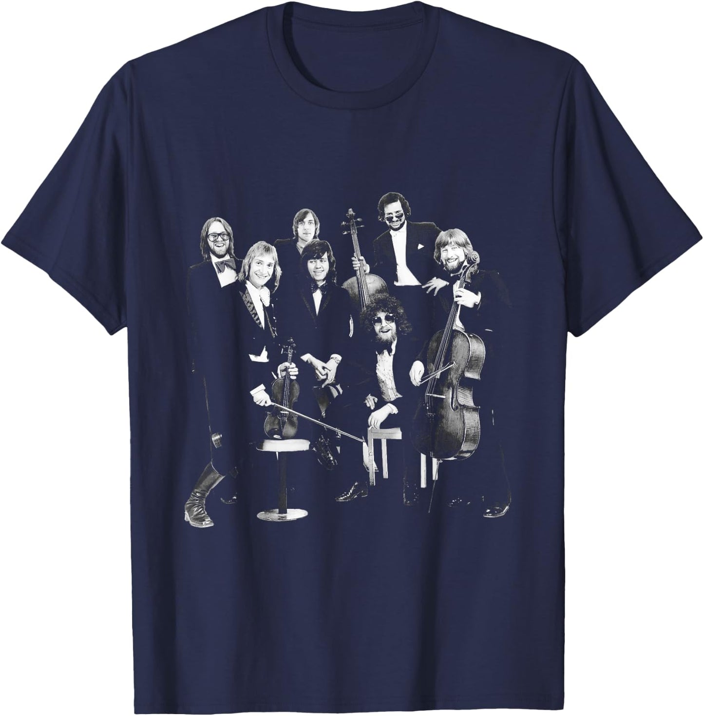 ELO Electric Light Orchestra Jeff Lyne Band T-Shirt - T-Shirt | Navy
