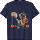 Trex Dinosaur Playing Basketball Sports fan T-Shirt - T-Shirt | Navy