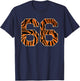 Number 66 in Orange Tiger Print Fanwear Sports Jersey Player T-Shirt - T-Shirt | Navy