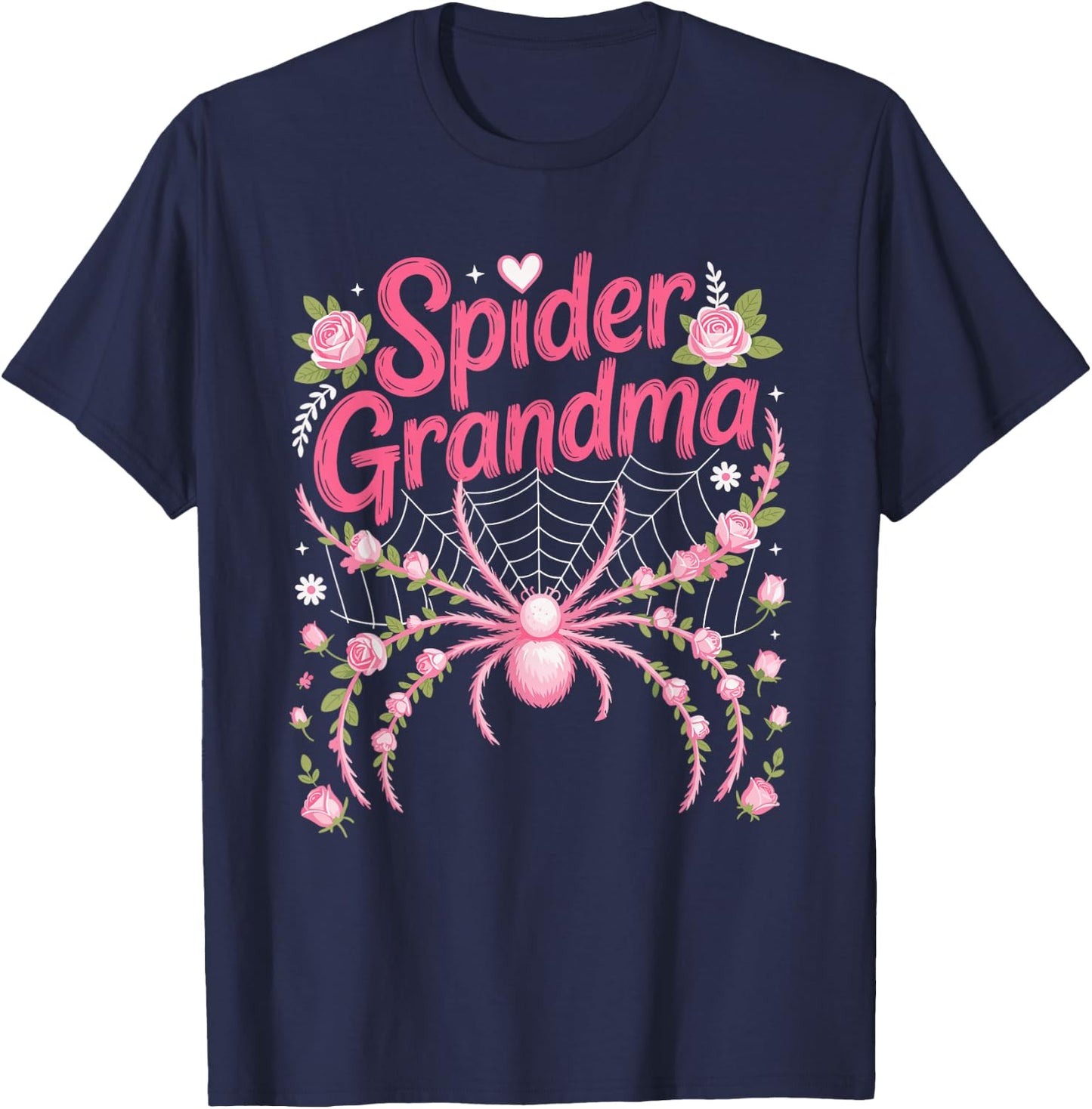 Spider Grandma Family T-Shirt - T-Shirt | Navy