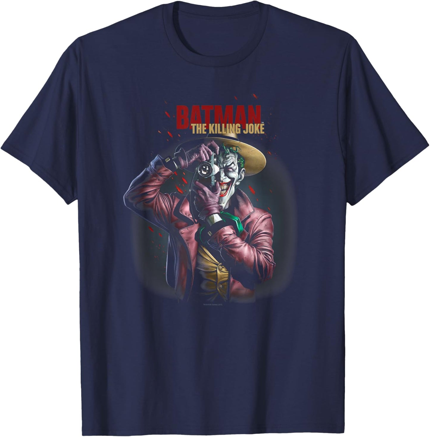 Batman Joker The Killing Joke Camera T-Shirt - T-Shirt | Navy