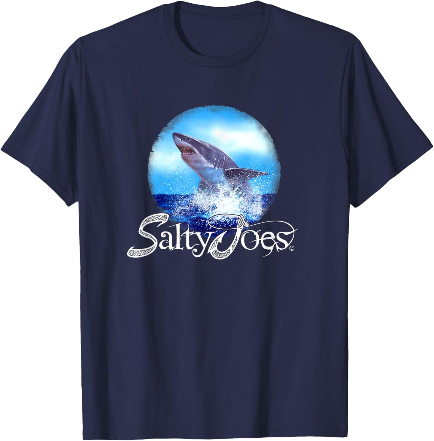 Salty Joe's King of the Ocean Logo Graphic T-Shirt - T-Shirt | Navy