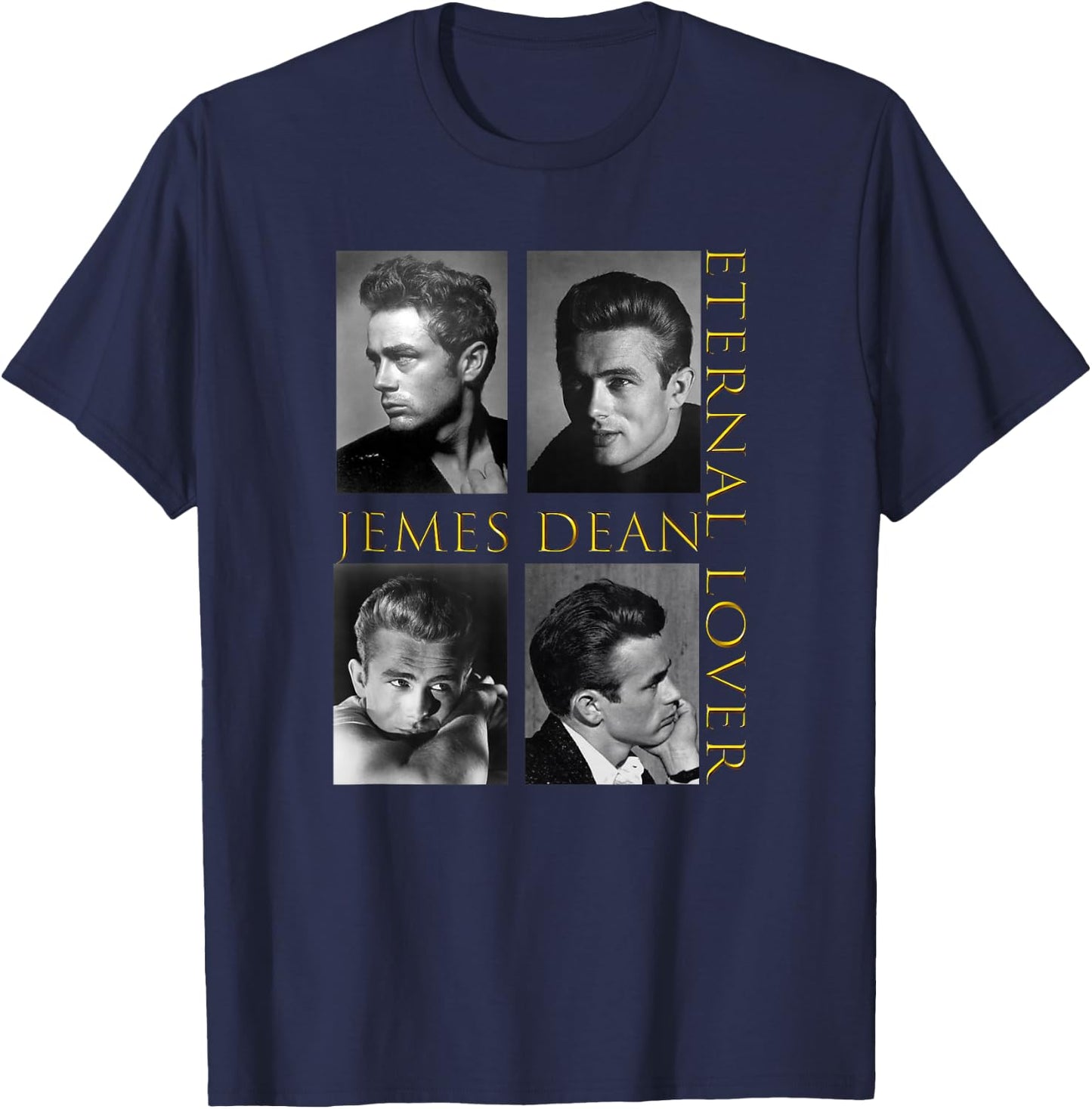 James Dean_002 , Black, S T-Shirt - T-Shirt | Navy