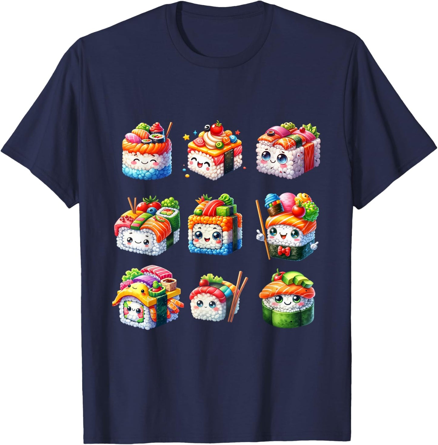 Set Japanese Food Lover T-Shirt - T-Shirt | Navy