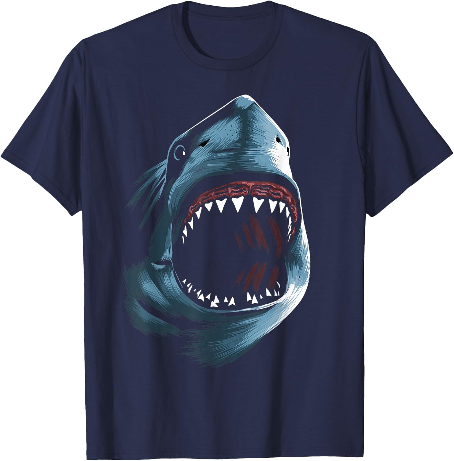 Great shark white attack T-Shirt - T-Shirt | Navy