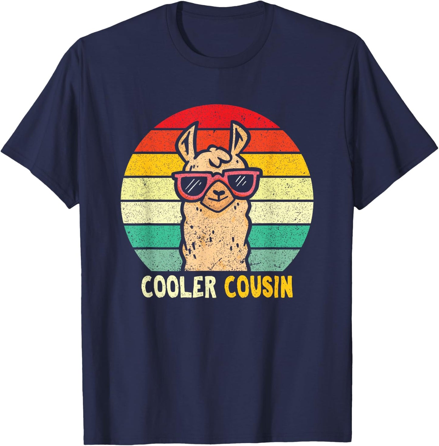 Alpaca Bester Cooler Cousin , black T-Shirt - T-Shirt | Navy