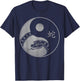 Beautiful Snake Yin and Yang Chinese New Year vintage design T-Shirt - T-Shirt | Navy