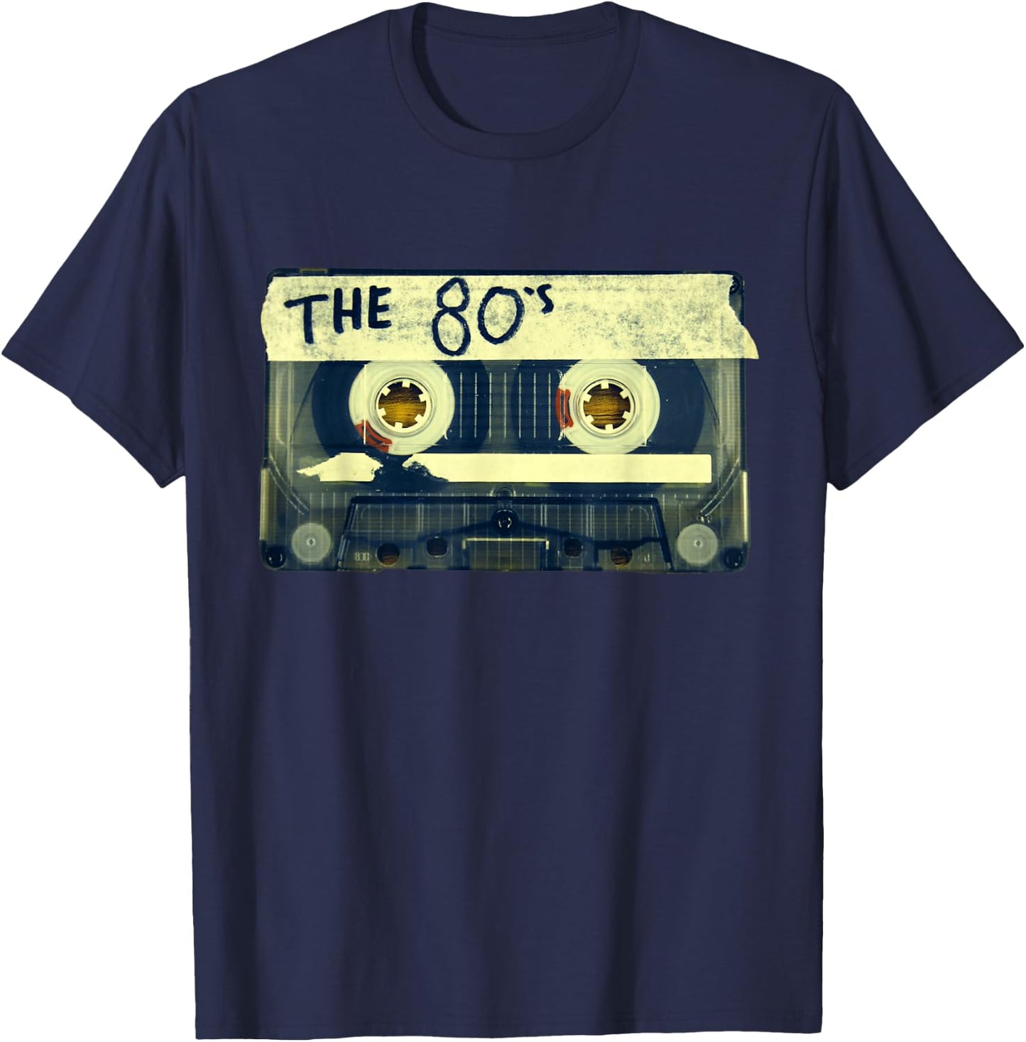 Retro 80's Mix Tape T-Shirt - T-Shirt | Navy