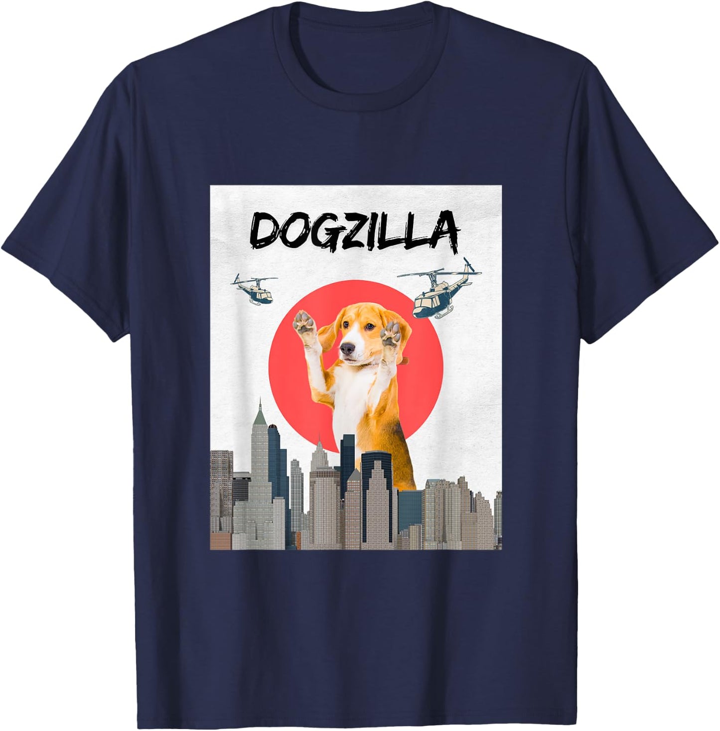 Dogzilla - Perfect for dog lovers T-Shirt - T-Shirt | Navy