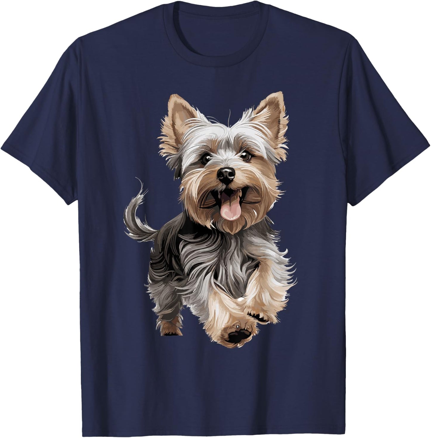 Yorkshire Terrier Yorkie Dog Breed Cute Graphic T-Shirt - T-Shirt | Navy