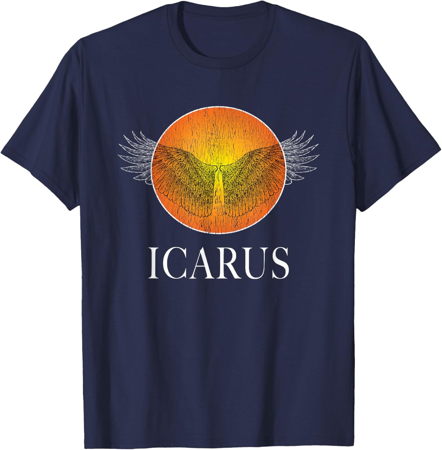 Icarus Sun Greek Mythology Ancient Greece History T-Shirt - T-Shirt | Navy