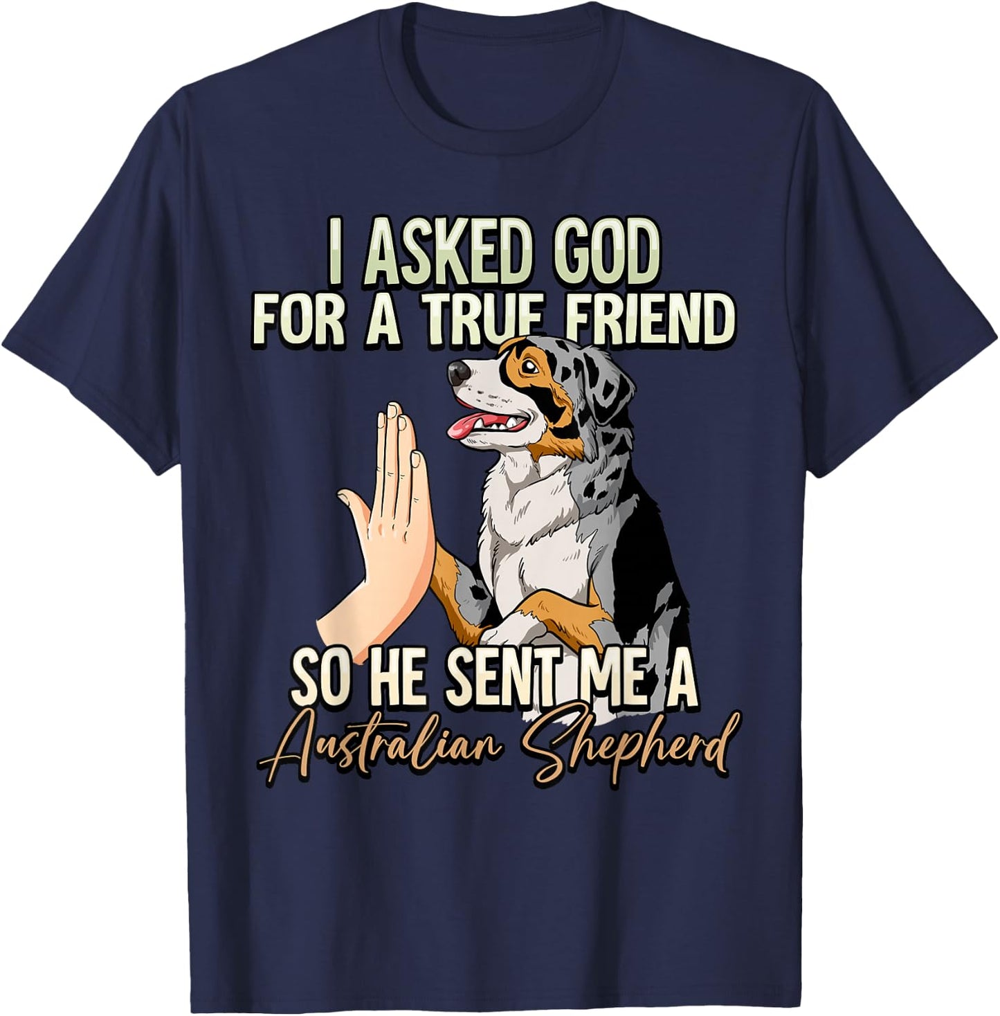 Australian Shepherd T-Shirt - T-Shirt | Navy