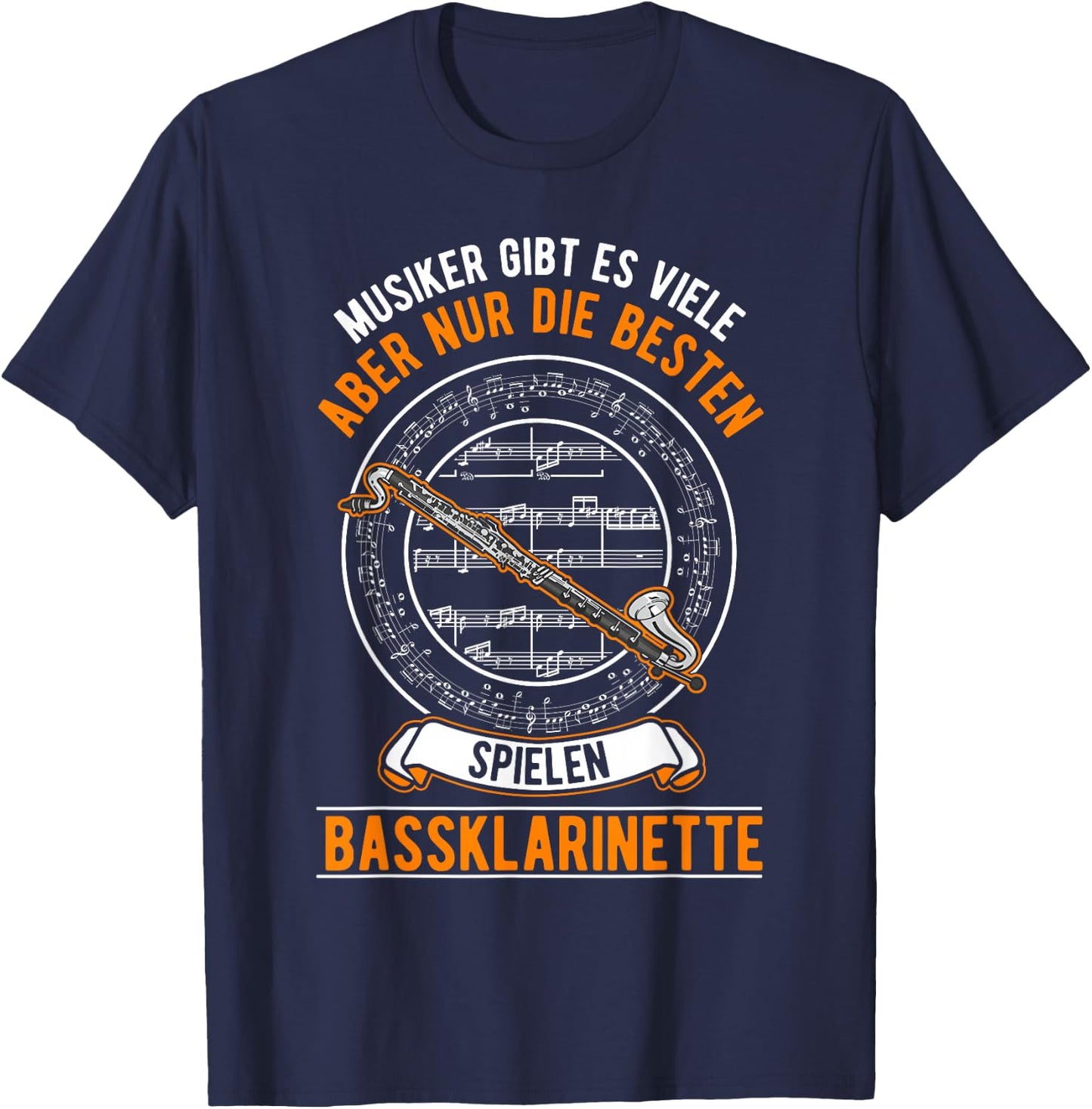 Bassklarinette Spruch T-Shirt - T-Shirt | Navy