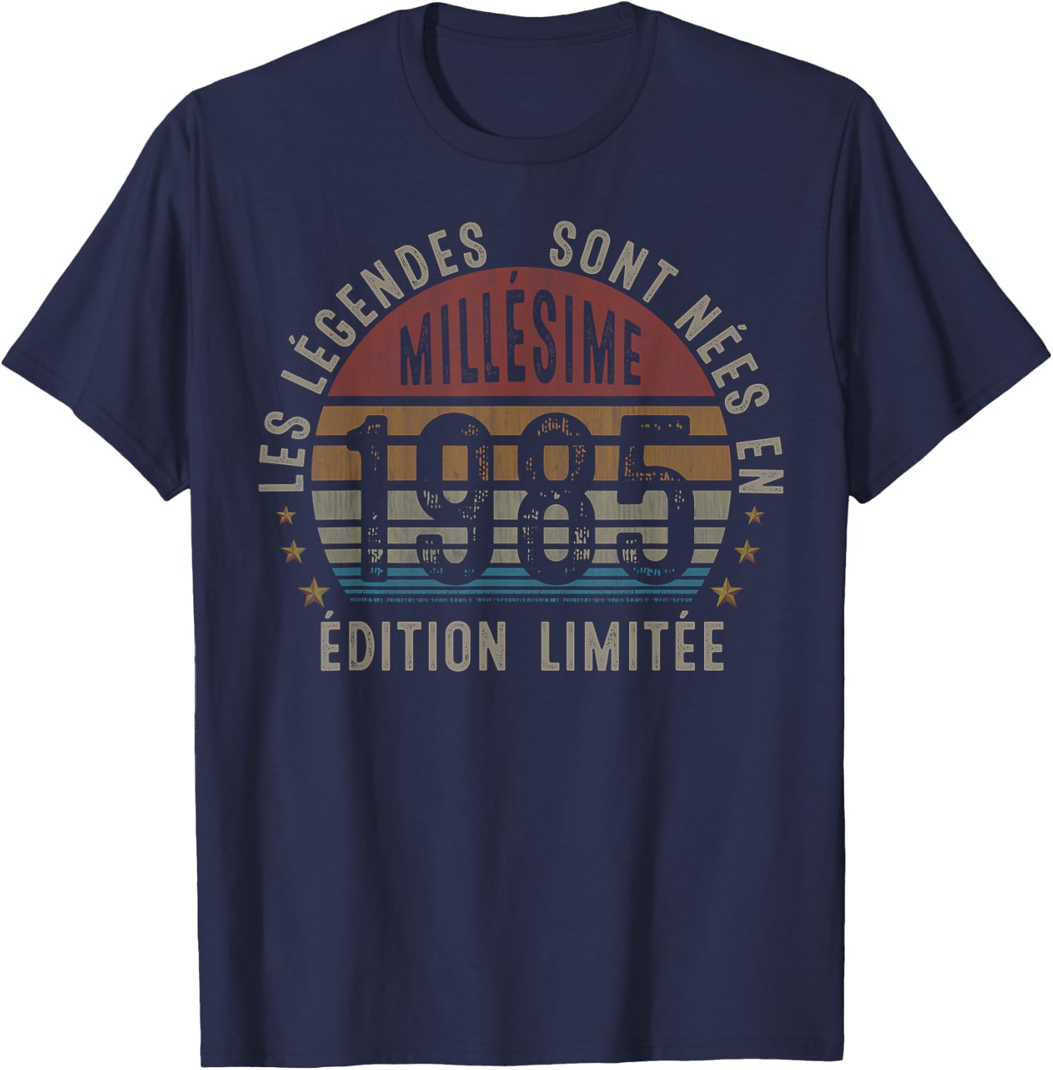 Vintage 1985 Gift Man 40 Years Birthday , Black, S T-Shirt - T-Shirt | Navy