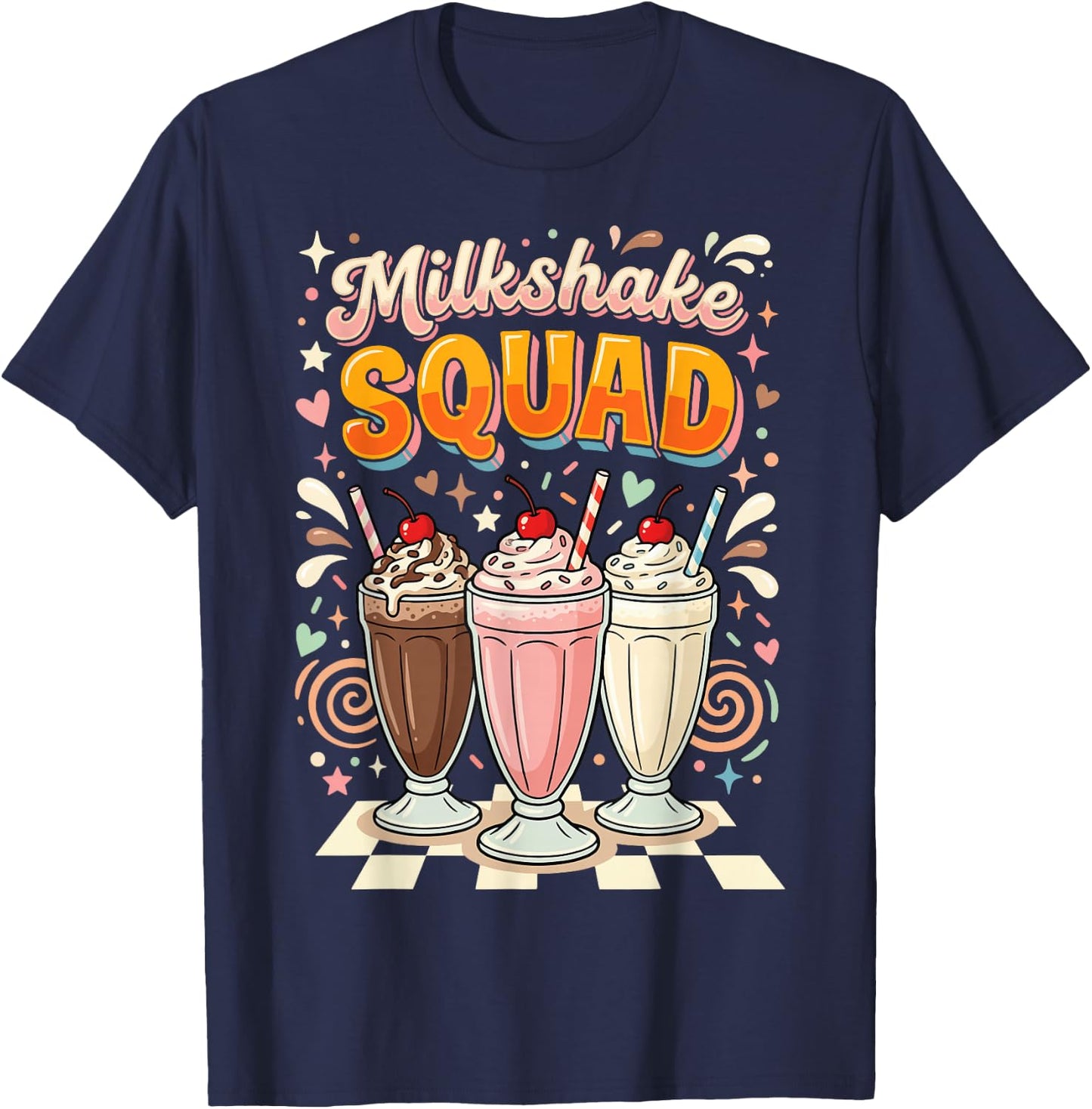 Milkshake Squad T-Shirt - T-Shirt | Navy