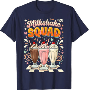 Milkshake Squad T-Shirt - T-Shirt | Navy