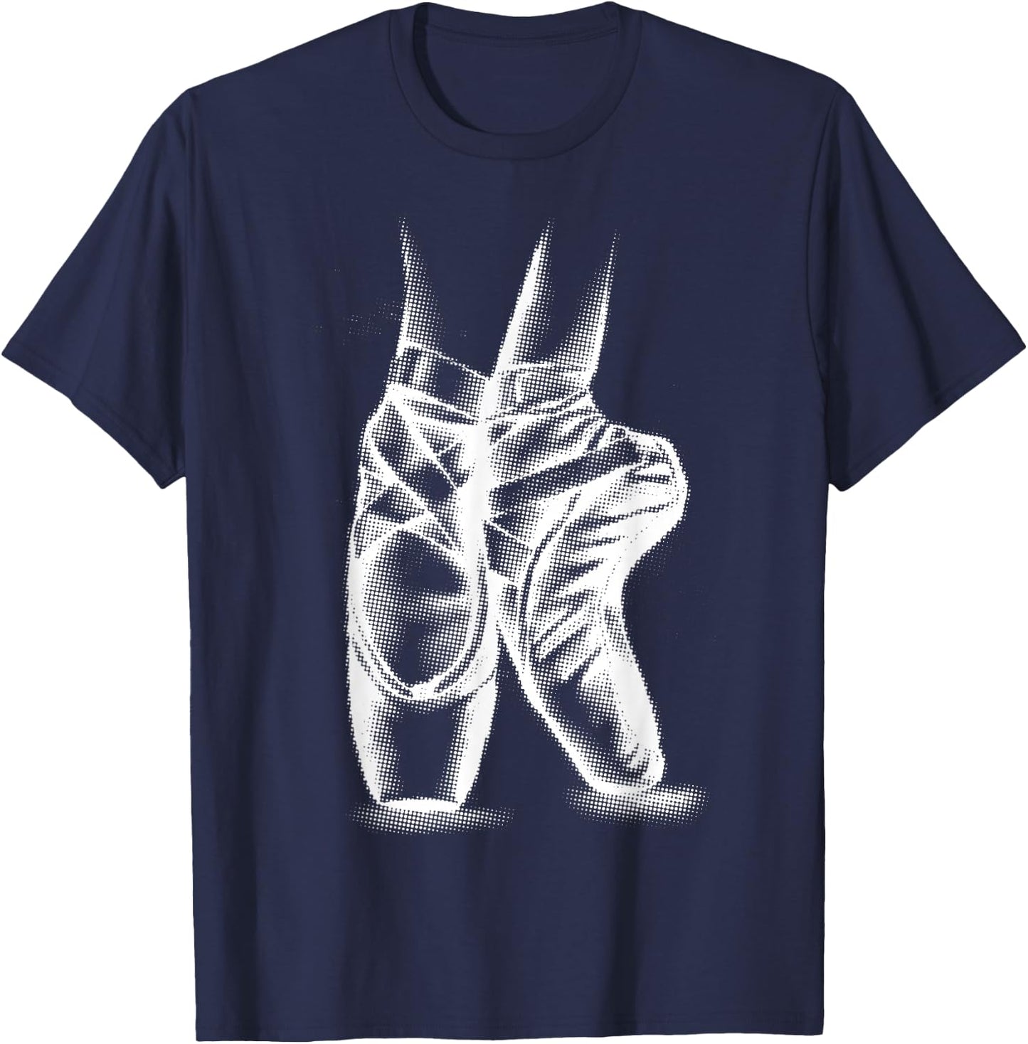 Ballerina Ballet Shoes Shirt | Cool Toe Dancing Gift T-Shirt - T-Shirt | Navy