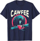 Cawfee - Funny Crow Coffee Pun Caffeine Lover Sarcastic T-Shirt - T-Shirt | Navy