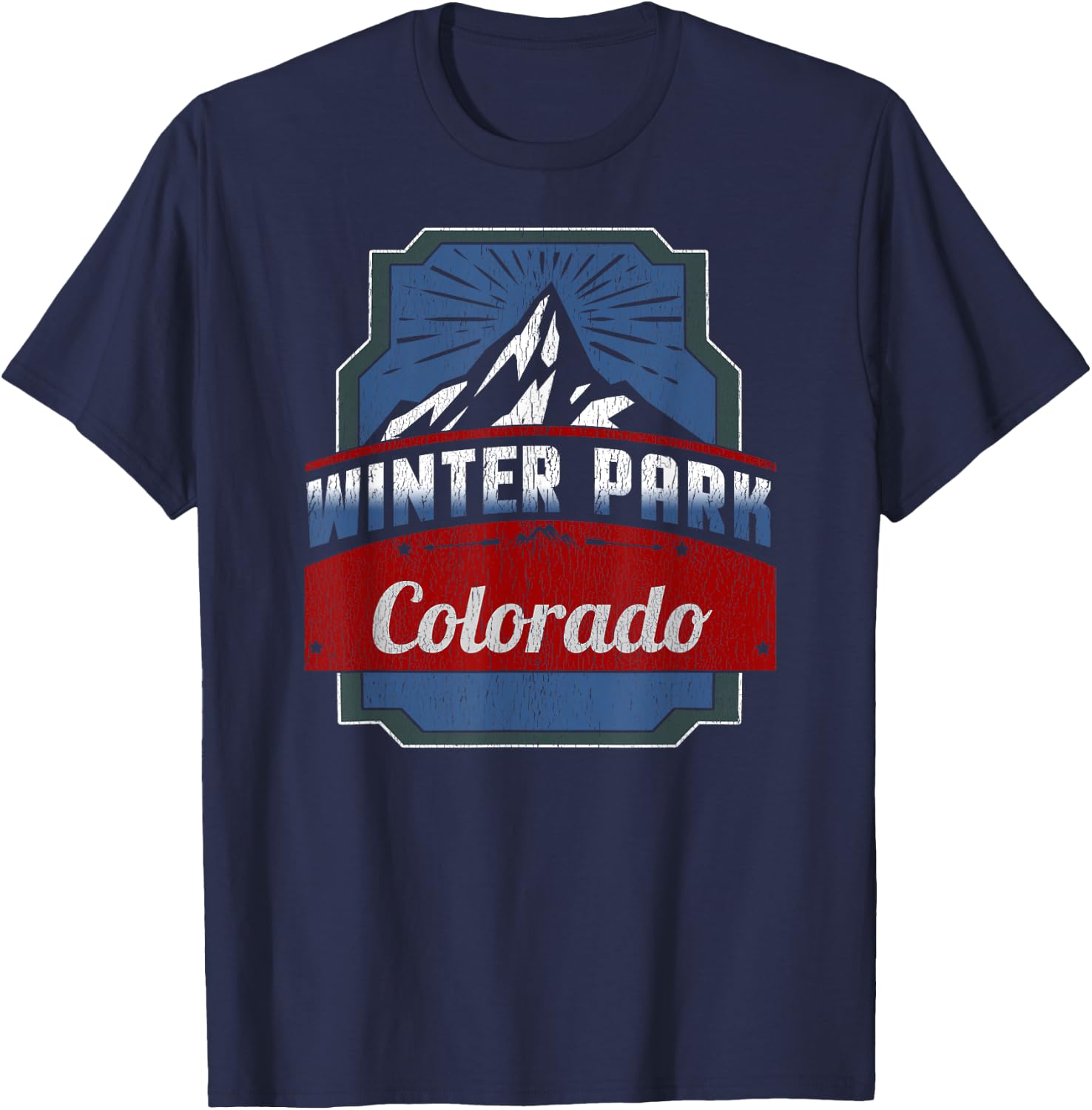 Winter Park Colorado Ski Trip T-Shirt - T-Shirt | Navy