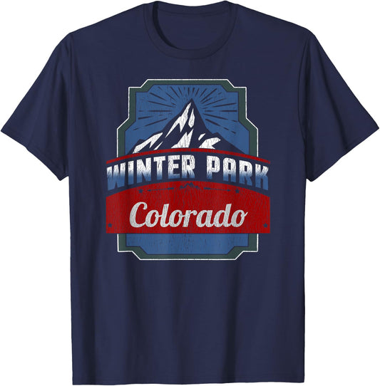 Winter Park Colorado Ski Trip T-Shirt - T-Shirt | Navy