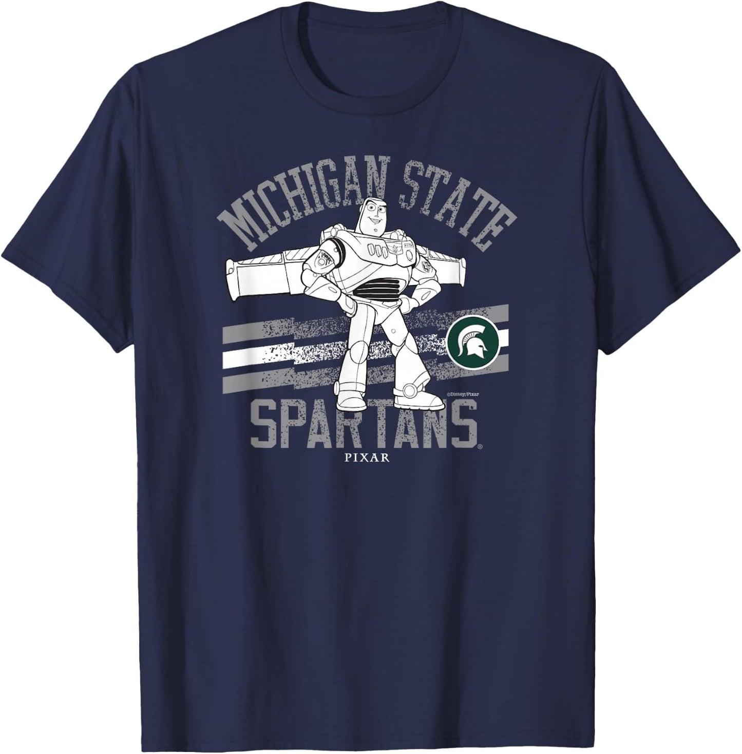 Michigan State Spartans Buzz Lightyear Vintage Dark Heather T-Shirt - T-Shirt | Navy