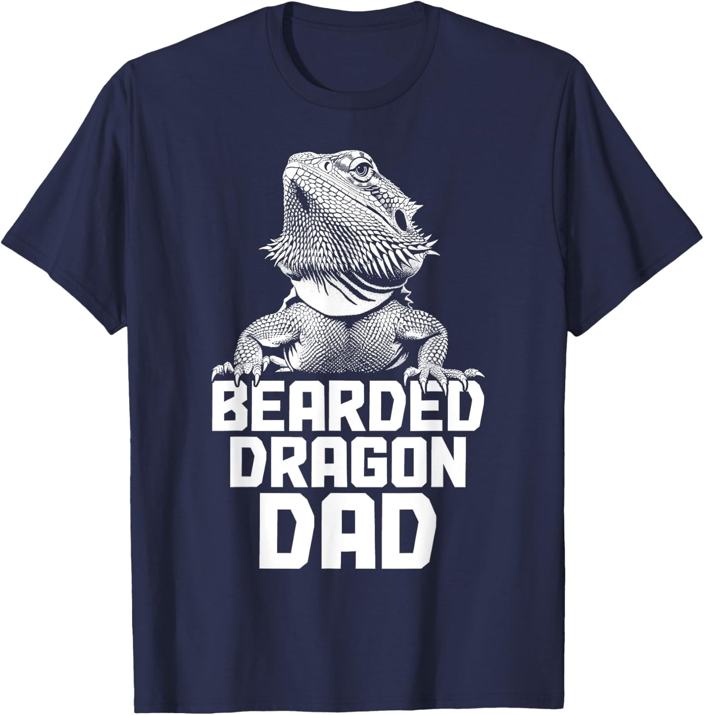 Bearded Dragon Dad Funny Reptile T-Shirt - T-Shirt | Navy