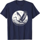 Canada Crane Bird Graphic Design T-Shirt - T-Shirt | Navy