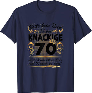 Women's 70 Years Old Grandma Mama 70th Birthday Sayings Funny Women , White, s T-Shirt - T-Shirt | Navy