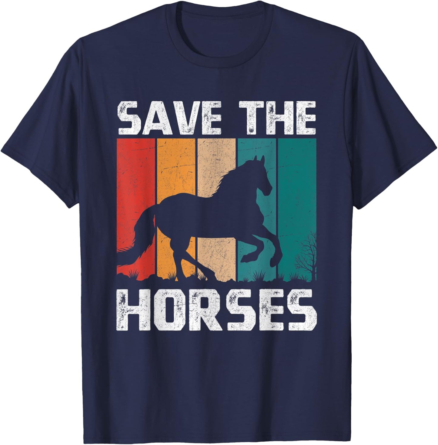 Save The Horses T-Shirt - T-Shirt | Navy