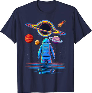 Black Hole Physics Universe Astrophysicist Astrophysics Kids T-Shirt - T-Shirt | Navy