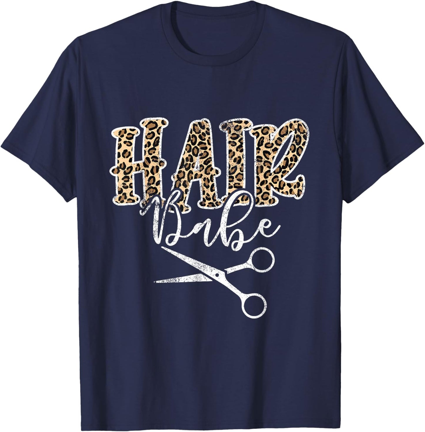 Vintage Hair Babe Hair Stylist Hairdresser Hairstylist T-Shirt - T-Shirt | Navy