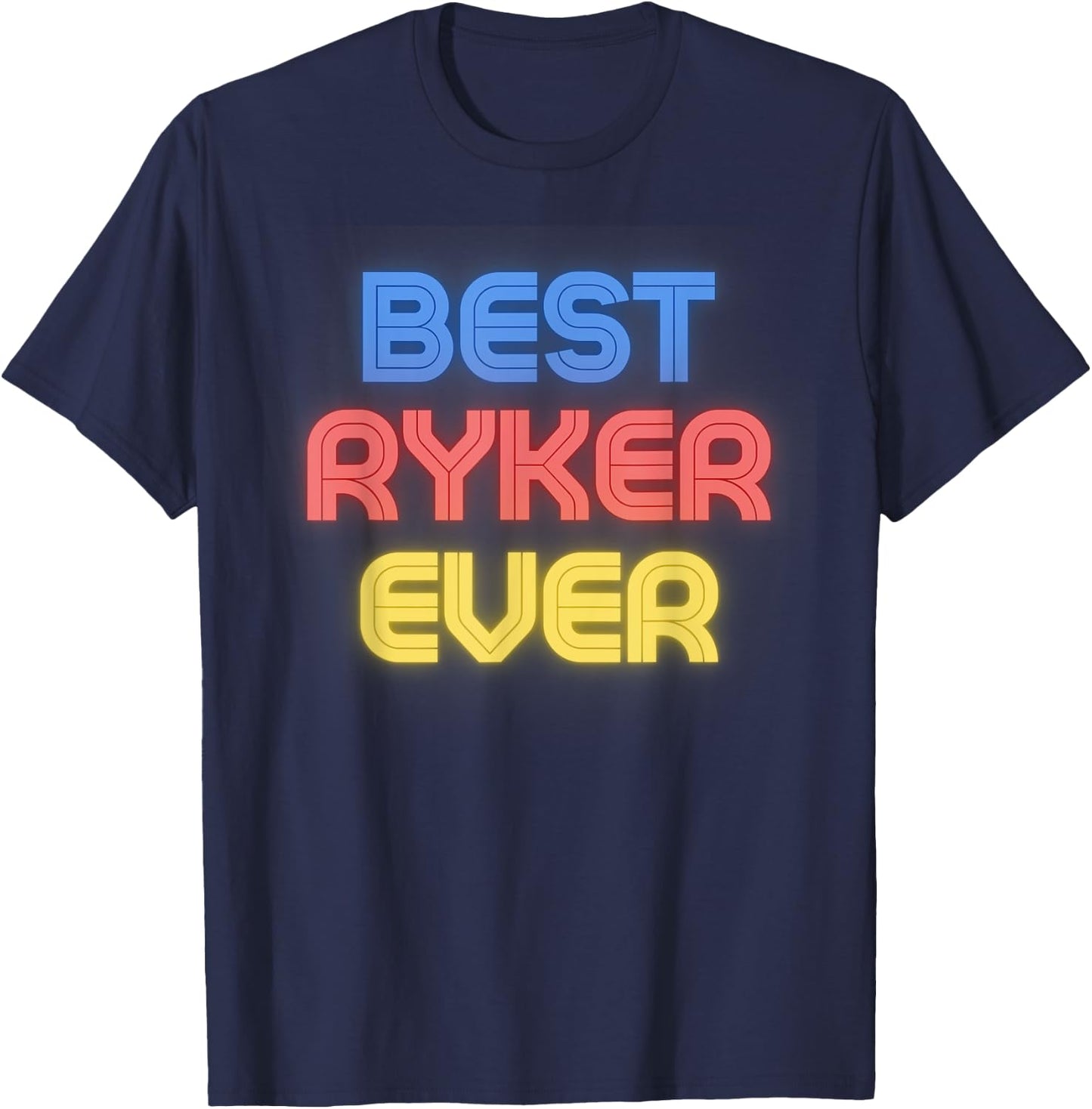 Best Ryker Ever - Funny Ryker Name Ryker T-Shirt - T-Shirt | Navy