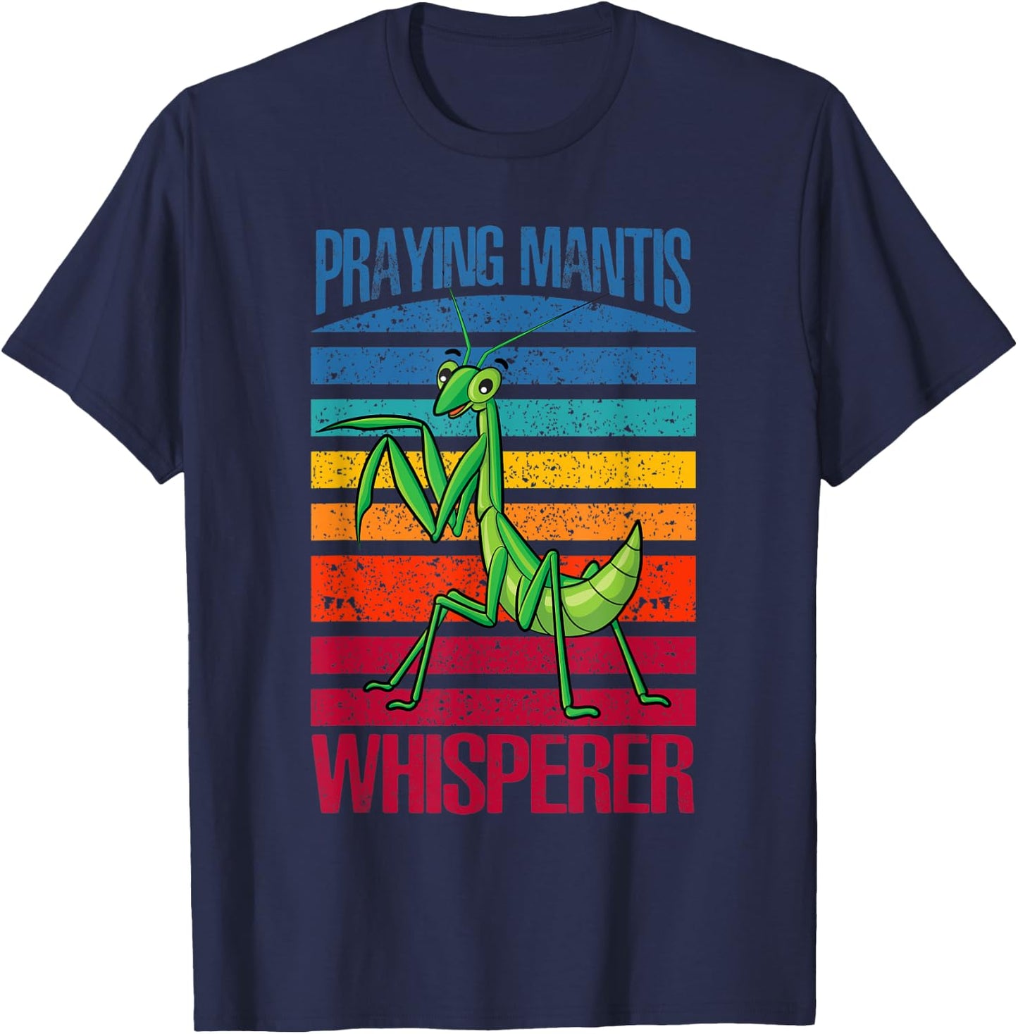 Praying Mantis Whisperer Mantis Garden Ninja T-Shirt - T-Shirt | Navy