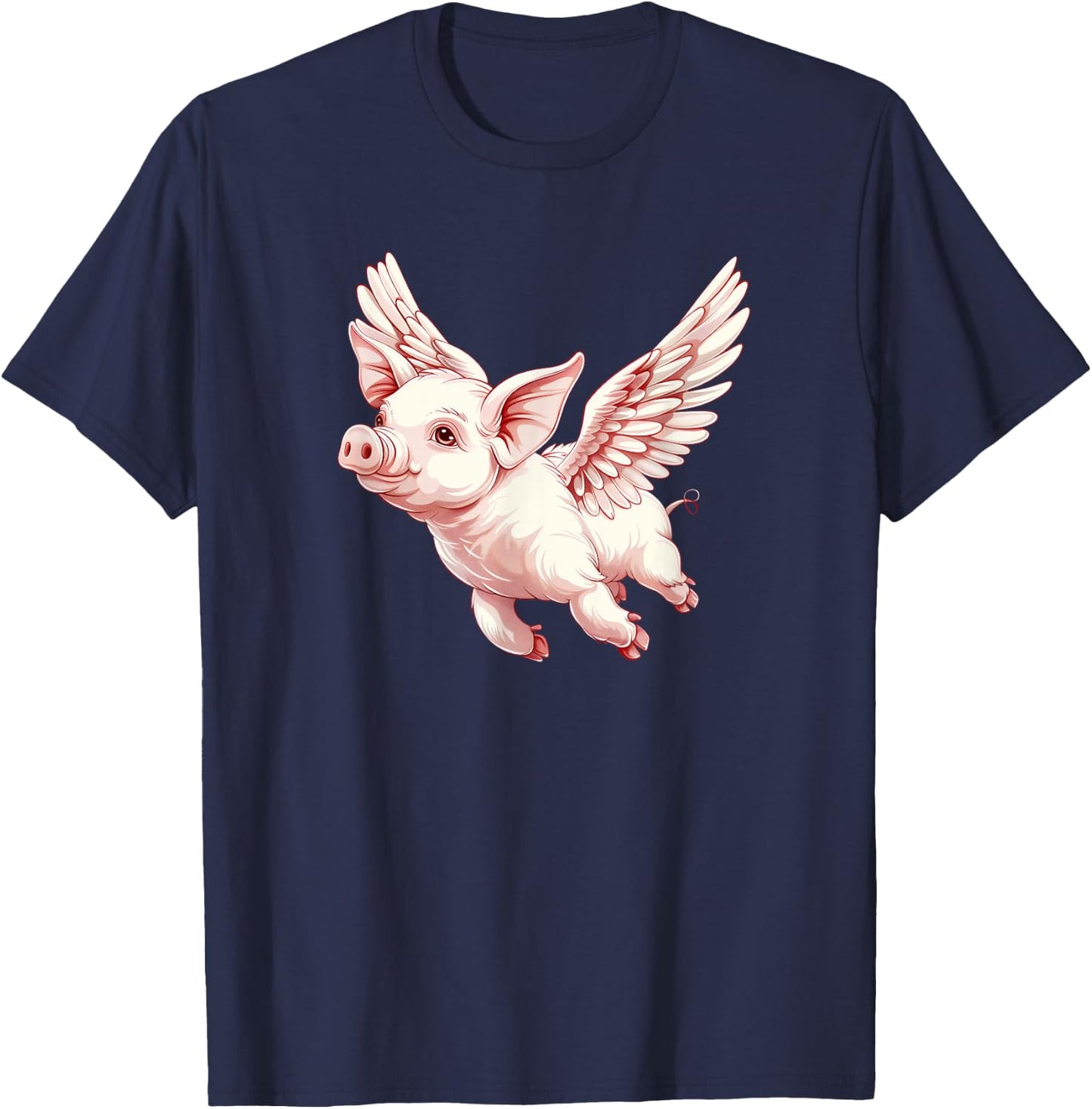 Funny Flying Pigs - Pig Flying - When Pigs Can Fly T-Shirt - T-Shirt | Navy