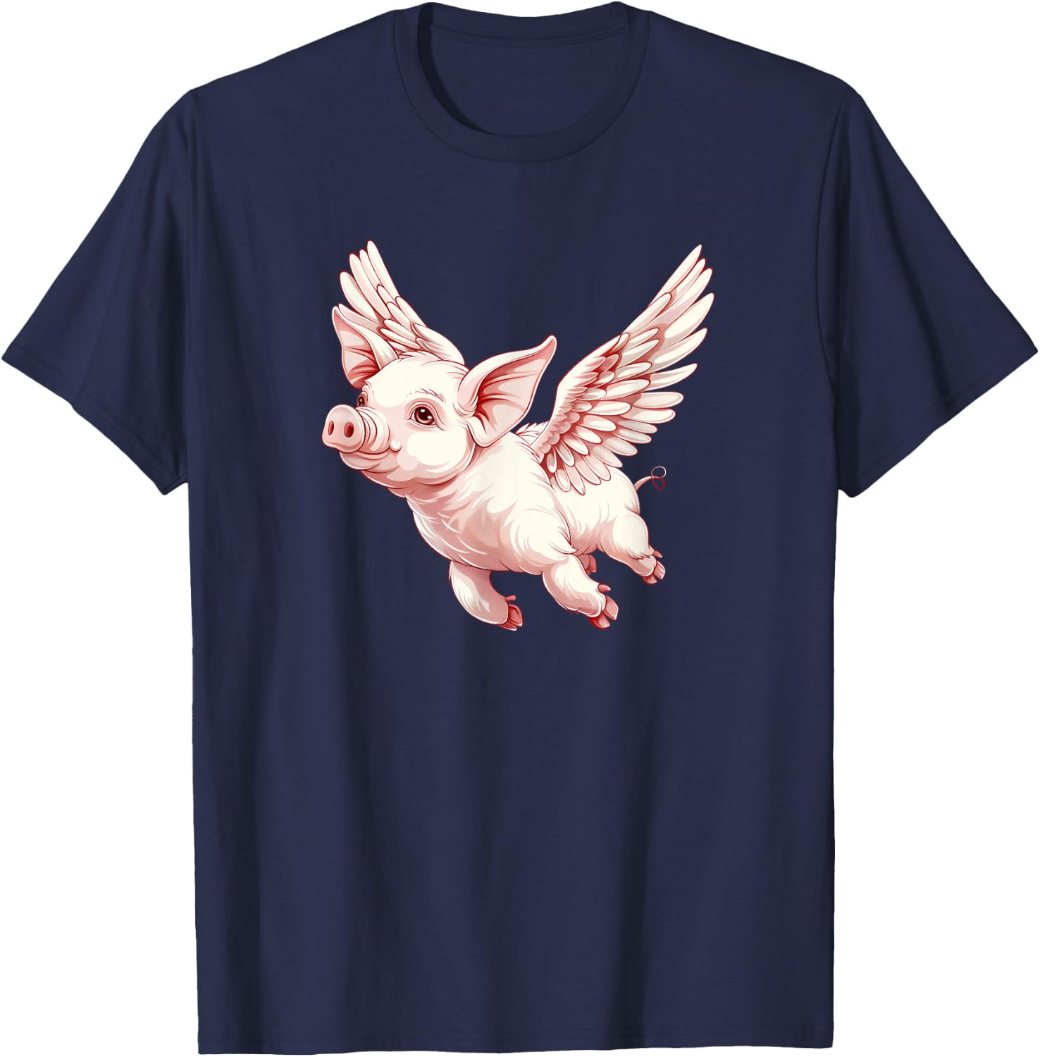 Funny Flying Pigs - Pig Flying - When Pigs Can Fly T-Shirt - T-Shirt | Navy