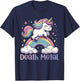 Death Metal Unicorn Rainbow Heavy Metal Rock Music T-Shirt - T-Shirt | Navy