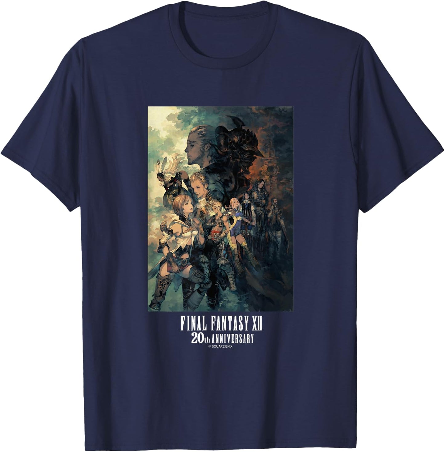 FINAL Fantasy Annivasary Collection FFXII TZA Package Art 2 T-Shirt - T-Shirt | Navy