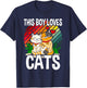 This Boy Loves Cats Boys Cat T-Shirt - T-Shirt | Navy