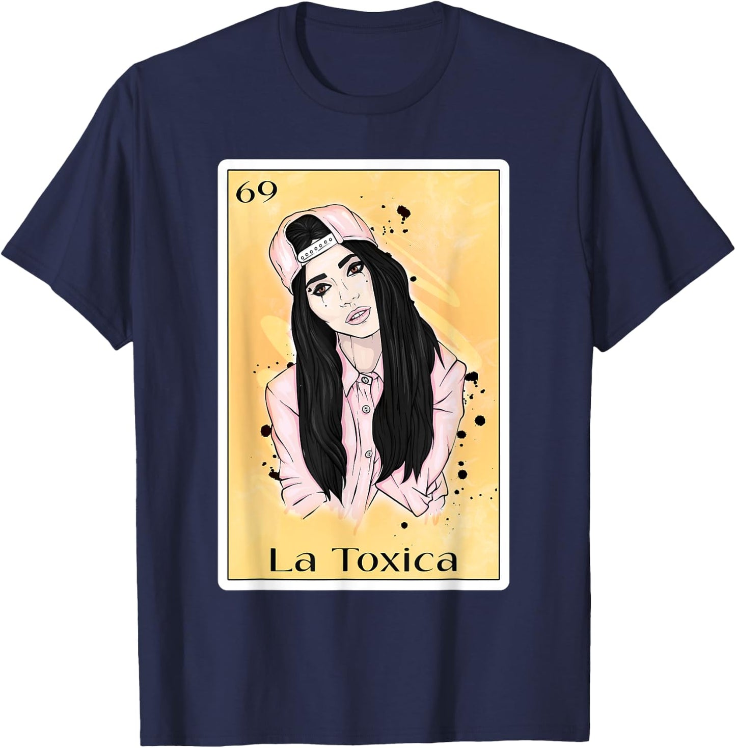Funny Cool Spanish-Mexican Bingo Gift Toxica - La Toxica T-Shirt - T-Shirt | Navy