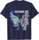 December Girl She Whispered Back I Am The Storm Butterfly T-Shirt - T-Shirt | Navy